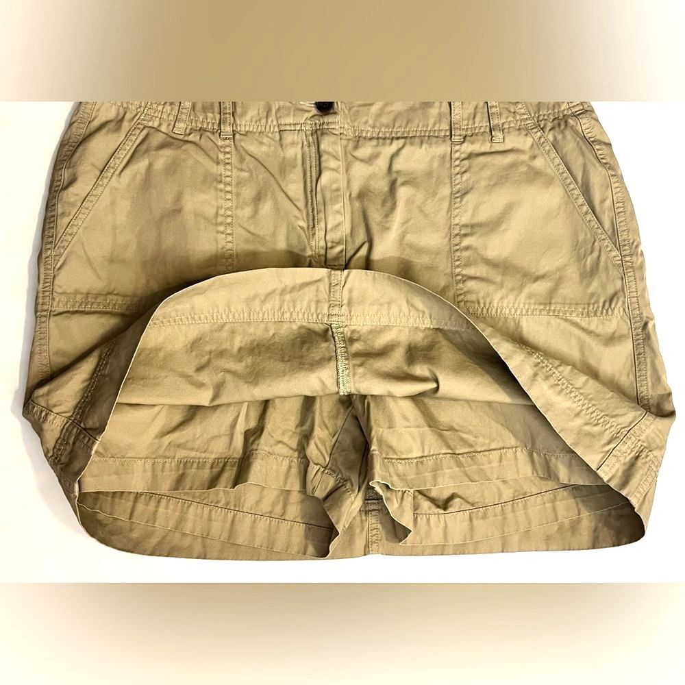 Lands End Women’s Tan Skirt Casual Skirt with Shorts Skort Size 16P - Picture 9 of 14